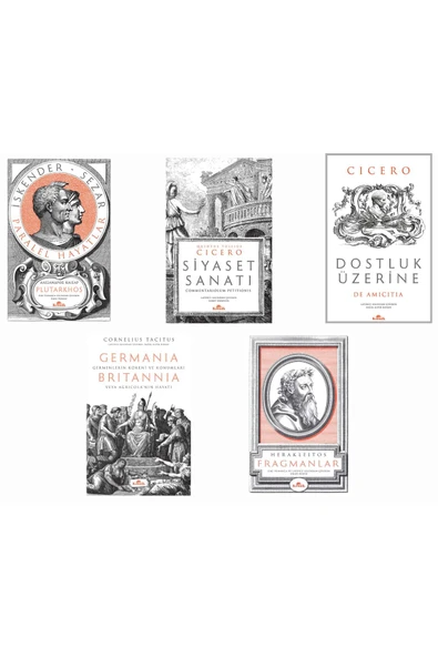 Klasikler Serisi 5 Kitap Set Iskender Sezar -fragmanlar-siyaset Sanatı-dostluk Üzerine-germania ürün görseli 1
