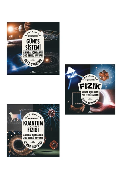 Dakikalar İçinde Fizik-Kuantum Fiziği-Güneş Sistemi 3 Kitap Set ürün görseli 1