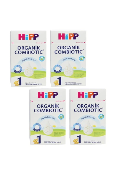 Hipp 1 Organik Combiotic Bebek Sütü 800 gr 4 Adet ürün görseli 1