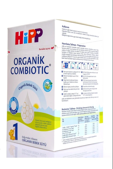 Hipp 1 Organik Combiotic Bebek Sütü 800 gr - Resim 8