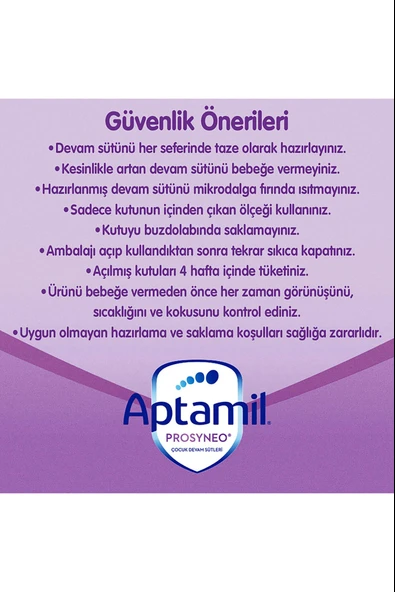 Aptamil Prosyneo 2 Bebek Sütü 400 gr 2 Adet - Resim 6