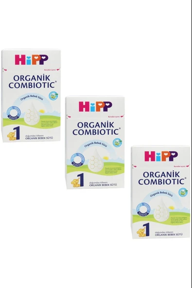 Hipp 1 Organik Combiotic Bebek Sütü 800 gr 3 Adet ürün görseli 1