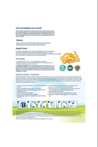 Hipp 1 Organik Combiotic Bebek Sütü 800 gr - Resim 3