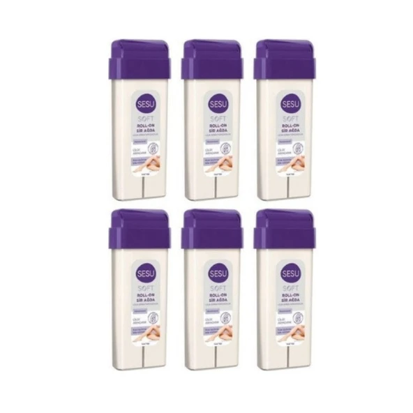 Sesu Roll On Sir Ağda Soft Yulaf Yağlı 100 Ml x 6 Adet ürün görseli 1