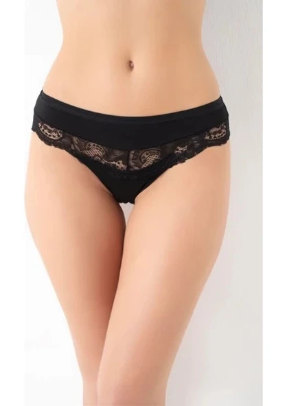 G-Box 932 Bayan Dantel Detaylı Cotton Bikini Külot ürün görseli 1