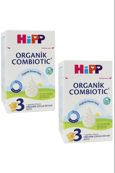 Hipp 3 Organik Combiotic Devam Sütü 800 gr 2 Adet ürün görseli 1