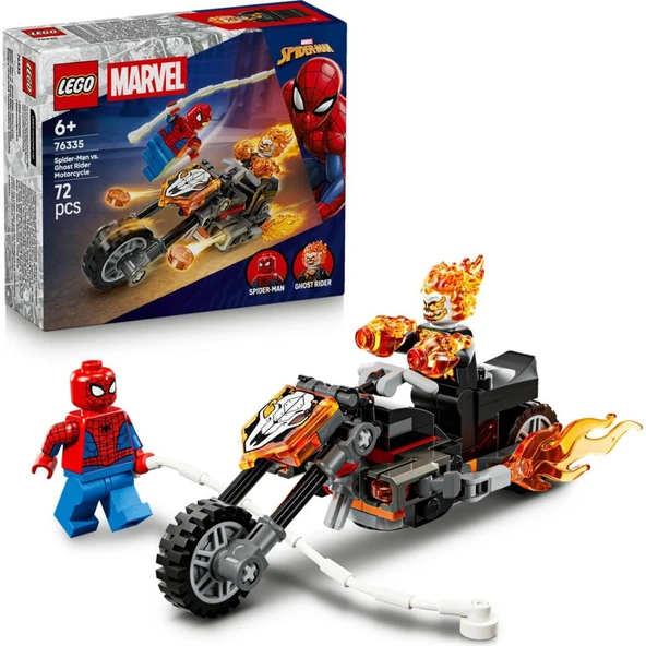 LEGO 76335 Marvel Örümcek Adam, Ghost Rider Motosikletine Karşı ürün görseli 1
