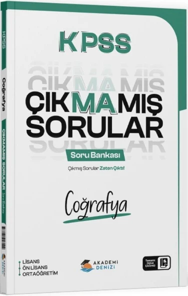 KPSS Coğrafya Çıkmamış Sorular Soru Bankası Akademi Denizi ürün görseli 1