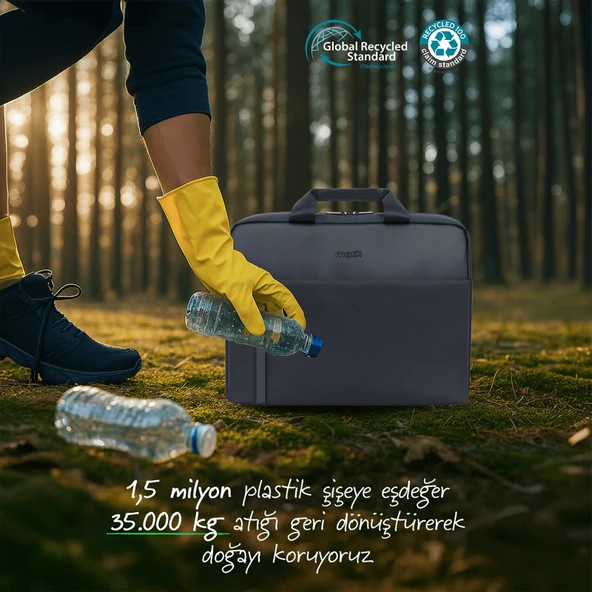 MACK MCE-1712 16 CODE Eco Notebook Çantası Siyah - Resim 11