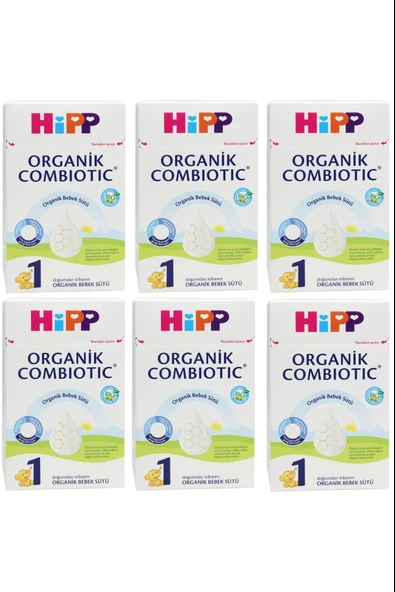 Hipp 1 Organik Combiotic Bebek Sütü 800 gr 6 Adet ürün görseli 1