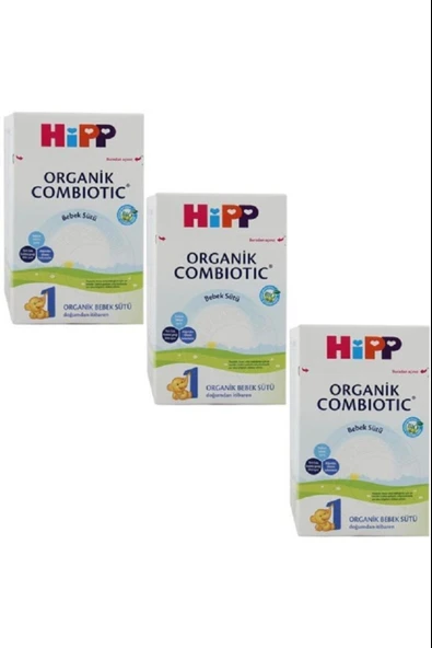 Hipp 1 Organik Combiotic Bebek Sütü 800 gr 3 Adet ürün görseli 1