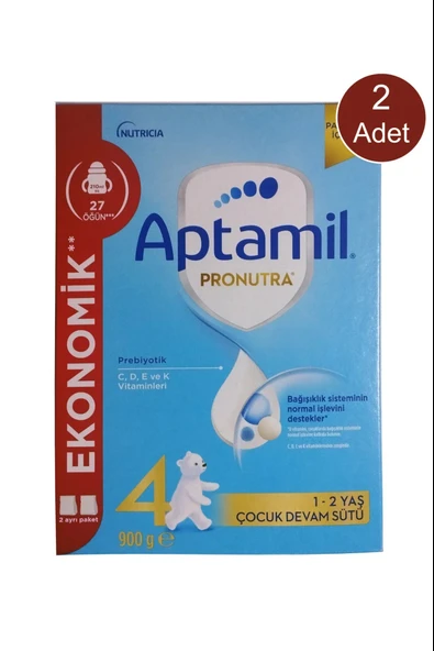 Aptamil Pronutra 4 Devam Sütü 900 gr 1-2 Yaş 2 Adet ürün görseli 1