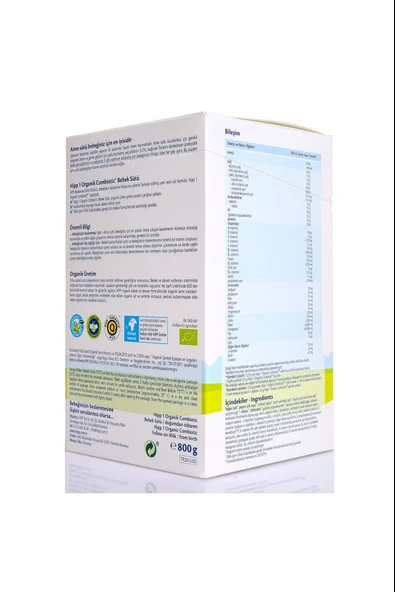 Hipp 1 Organik Combiotic Bebek Sütü 800 gr - Resim 4