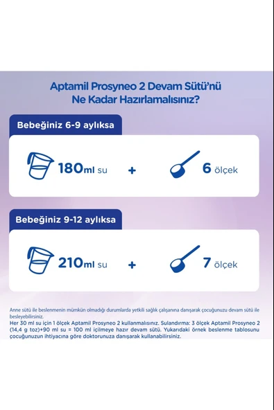 Aptamil Prosyneo 2 Bebek Sütü 400 gr 2 Adet - Resim 3