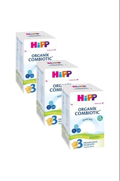 Hipp 3 Organik Combiotic Devam Sütü 800 gr 3 Adet ürün görseli 1