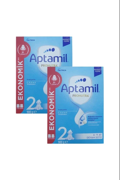 Aptamil Pronutra 2 Devam Sütü 900 gr 2 Adet ürün görseli 1