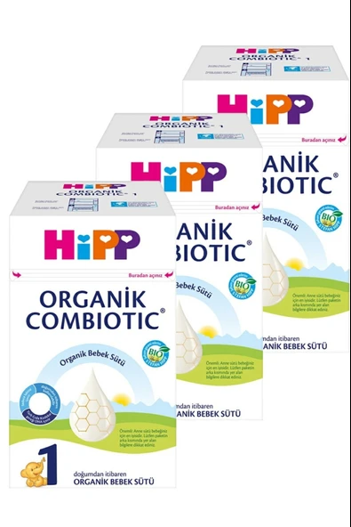 Hipp 1 Organik Combiotic Bebek Sütü 800 gr 3 Adet ürün görseli 1
