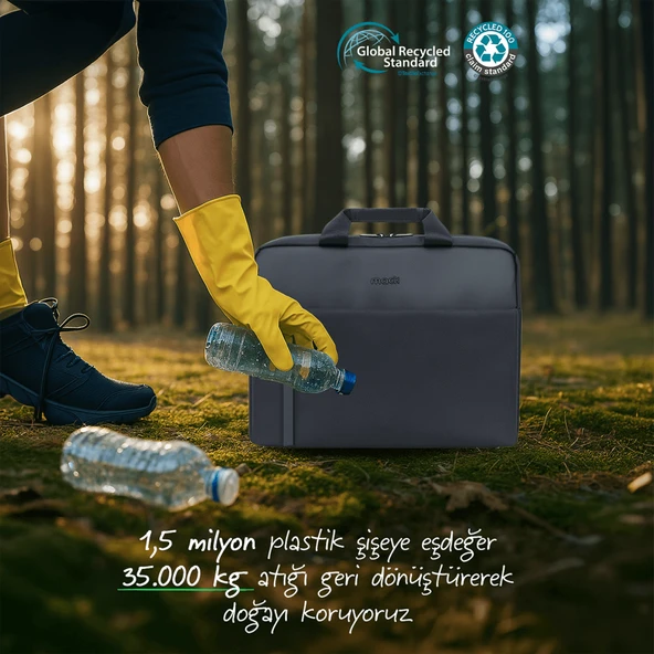 MACK MCE-1712 16 CODE Eco Notebook Çantası Siyah - Resim 10