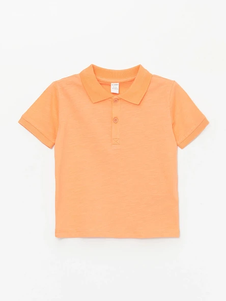 LCW Kids Mercan Polo Yaka Kısa Kollu Basic Erkek Bebek Tişört ürün görseli 1