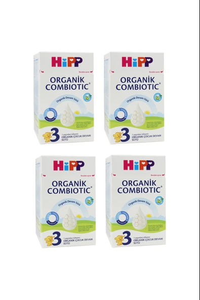 Hipp 3 Organik Combiotic Devam Sütü 800 gr 4 Adet ürün görseli 1