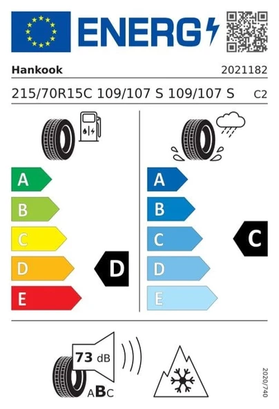 Hankook 215/70r15c 109/107s vantra st as2 ra30 Kamyonet 4 mevsim 2026 ürün görseli 1