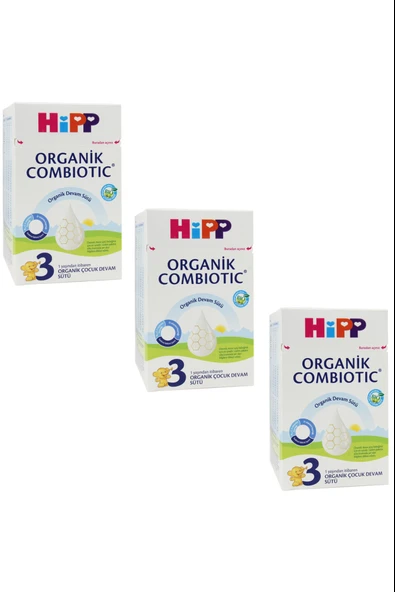 Hipp 3 Organik Combiotic Devam Sütü 800 gr 3 Adet ürün görseli 1