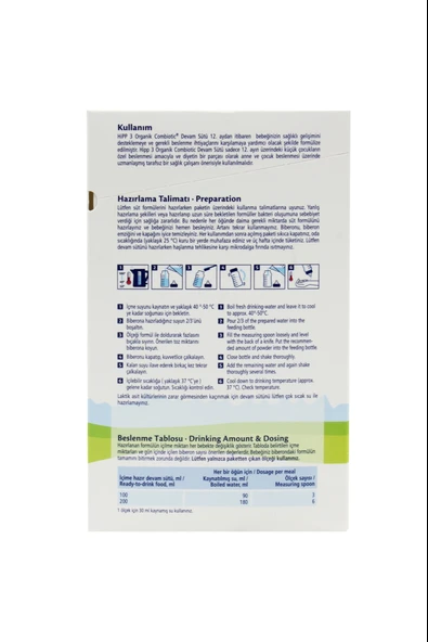 Hipp 3 Organik Combiotic Devam Sütü 800 gr 3 Adet - Resim 2
