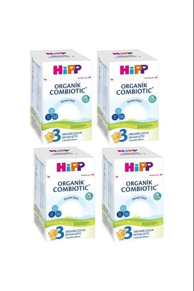 Hipp 3 Organik Combiotic Devam Sütü 800 gr 4 Adet ürün görseli 1