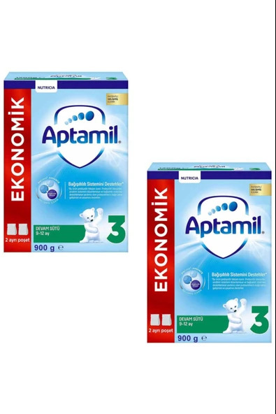 Aptamil Pronutra 3 Devam Sütü 900 gr 9-12 Ay 2 Adet ürün görseli 1
