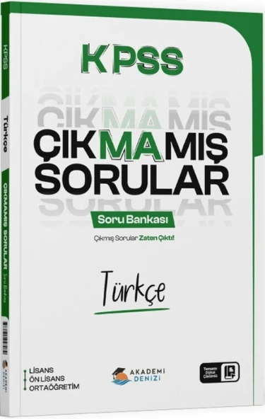 KPSS Türkçe Çıkmamış Sorular Soru Bankası Akademi Denizi ürün görseli 1