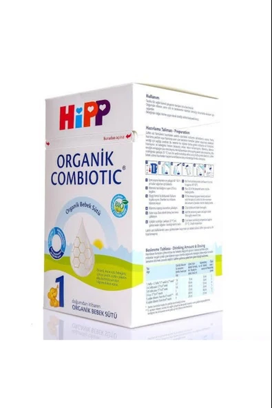 Hipp 1 Organik Combiotic Bebek Sütü 800 gr - Resim 2