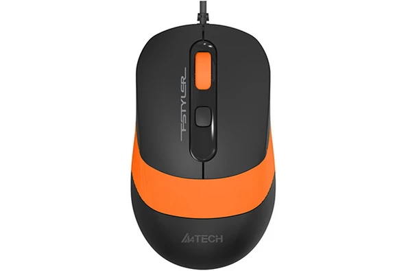 A4TECH FM10 Kablolu USB 1600dpi Siyah/Turuncu Mouse - Resim 5