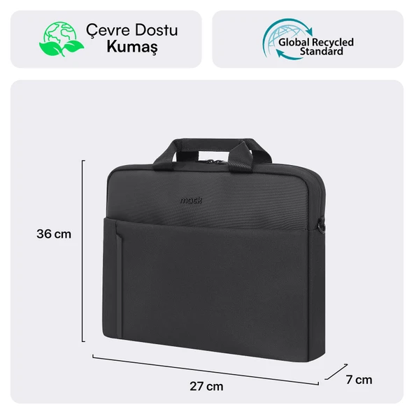 MACK MCE-1711 14.1 CODE Eco Notebook Çantası Siyah - Resim 3
