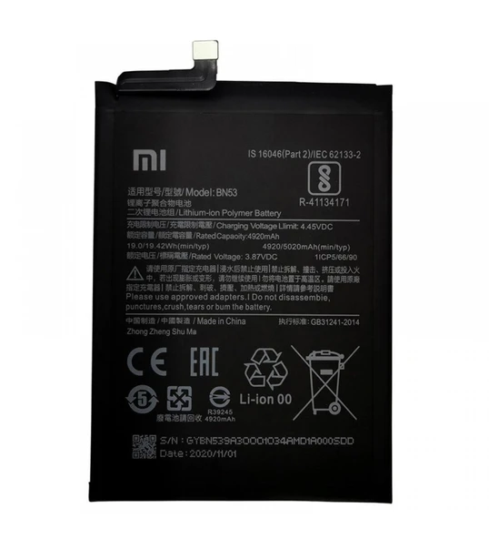 Xiaomi Redmi Note 9 Servis Orijinal Batarya Pil ürün görseli 1