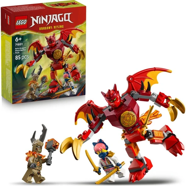 LEGO 71851 NINJAGO® Kai’nin Ejderha Robotu Savaş Paketi ürün görseli 1