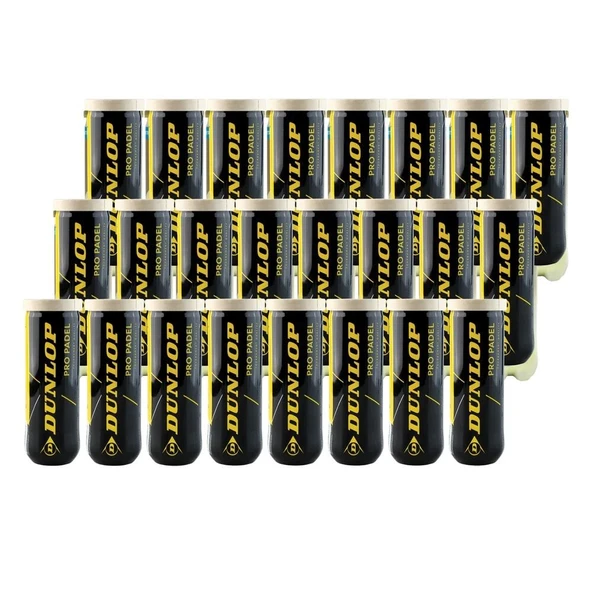 Dunlop Pro Padel 3'lü 24 Kutu Padel Topu 601552 ürün görseli 1