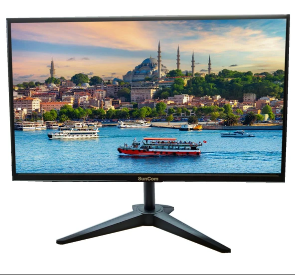 SUNCOM SM215VI 21.5" LED 5ms 60Hz 1920x1080 FullHD VGA HDMI (VESA) Siyah Monitör ürün görseli 1