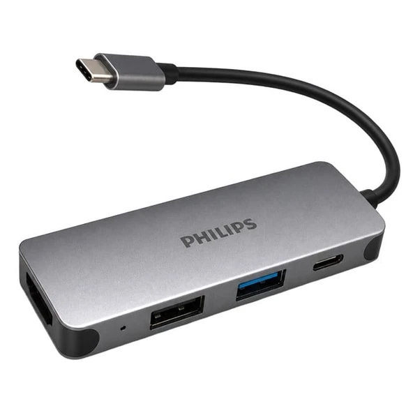 Philips SWR1607G/93 TYPE-C 4'Ü 1 Arada Çok Fonksiyonlu Dönüştürücü Hub ürün görseli 1