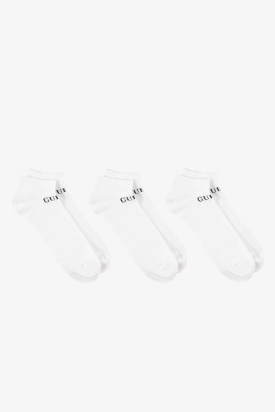 Guess 3'lü Paket Erkek Beyaz Çorap U4YG50Z3F60-G011 ürün görseli 1