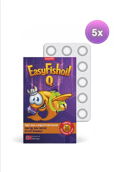 Easyfishoil Q Omega-3 30 Tablet 5 Adet ürün görseli 1