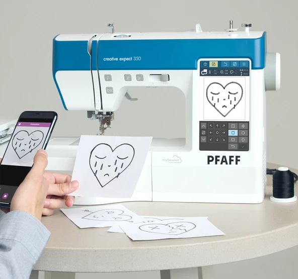 PFAFF CREATIVE EXPECT 350 Nakış ve Dikiş Makinesi - Resim 3