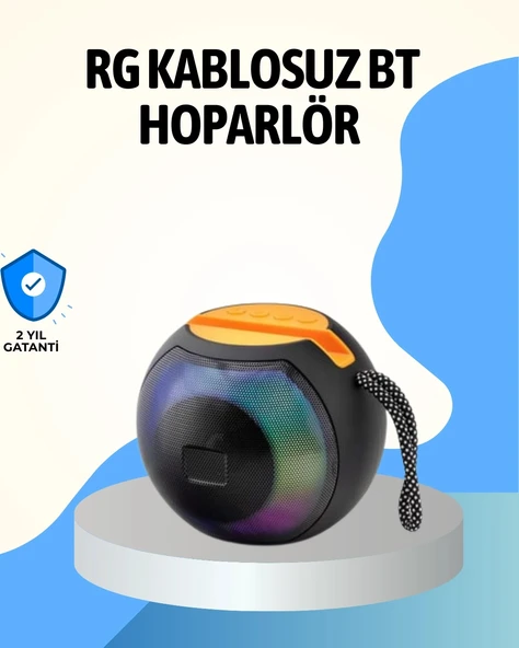RGB Led Işıklı Güçlü Baslı Kablosuz Hoparlör ürün görseli 1