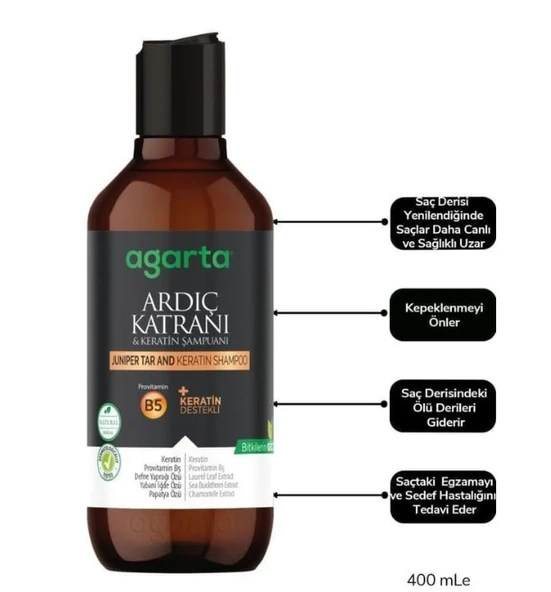 Ardıç Katranı & Keratin Şampuanı 400ml - Resim 2