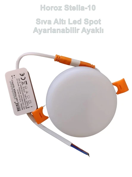 HOROZ Stella-10 10w BEYAZ Işık Çerçevesiz Ayarlanabilir Sıva Altı Led Panel Spot 10 Watt 6400k 935lm 220V IP20 ürün görseli 1