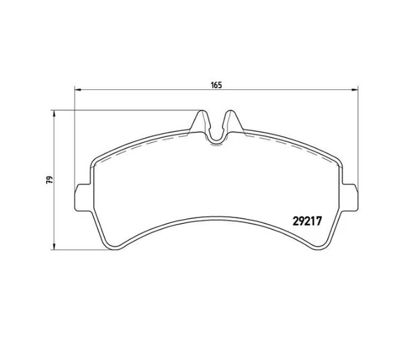 ARKA FREN BALATASI CRAFTER SPRİNTER W906 ÇİFT TEKER FİŞSİZ ürün görseli 1