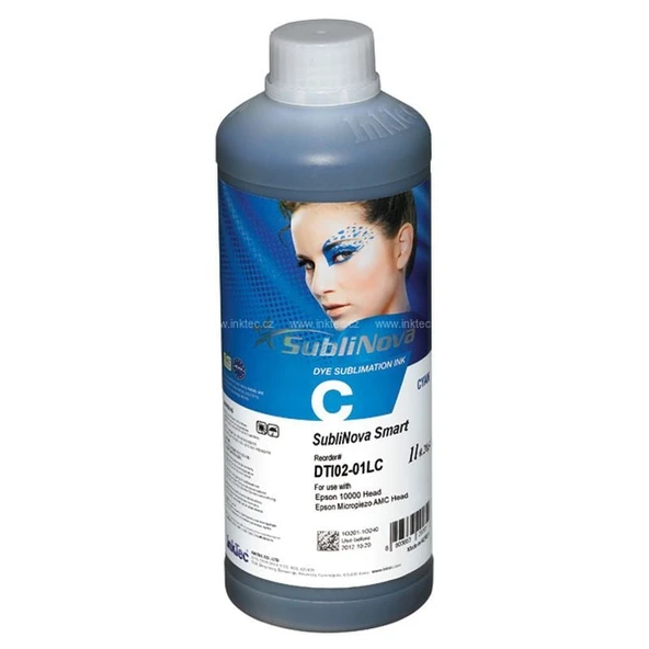 Inktec Sublinova Sublimasyon Mürekkebi 1 Litre Mavi ürün görseli 1