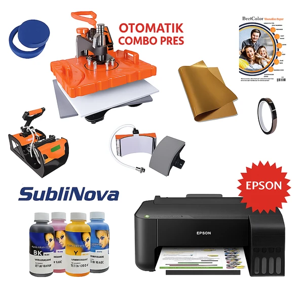 Süblimasyon Combo Transfer Baskı Seti ürün görseli 1