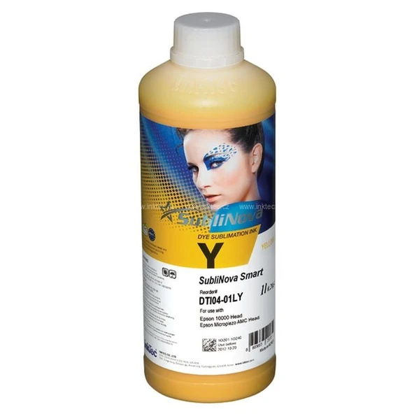 Inktec Sublinova Sublimasyon Mürekkebi 1 Litre Sarı ürün görseli 1