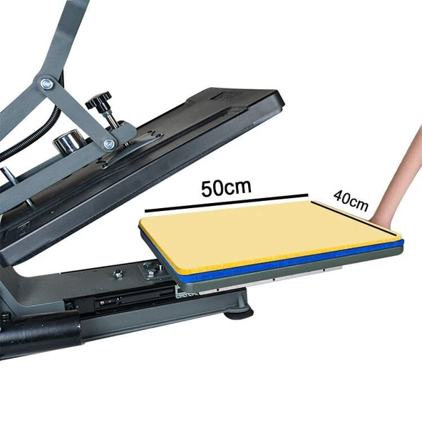 Yarı Otomatik Hidrolik Düz Isı Transfer Baskı Makinesi - 40x50cm ürün görseli 1