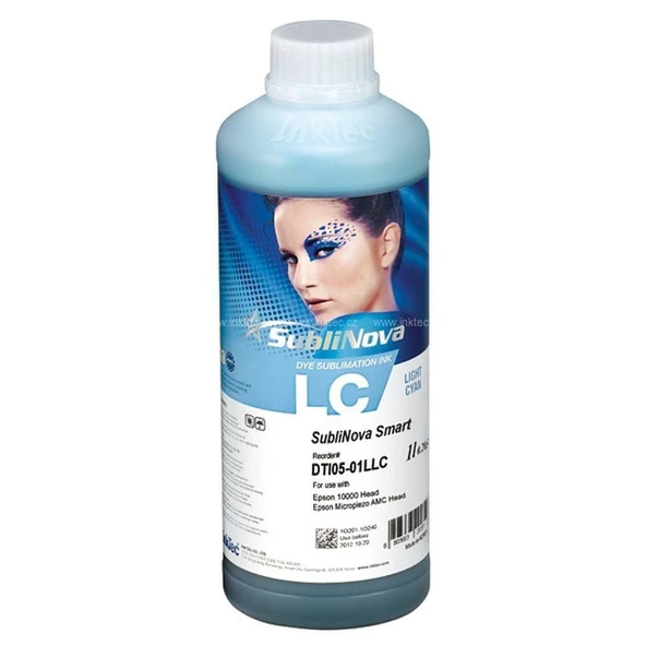 Inktec Sublinova Sublimasyon Mürekkebi 1 Litre Açık Mavi ürün görseli 1